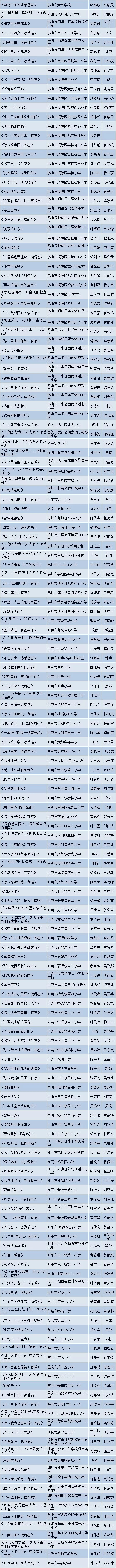 第十二届广东省中小学“暑假读一本好书”活动获奖名单公布啦！